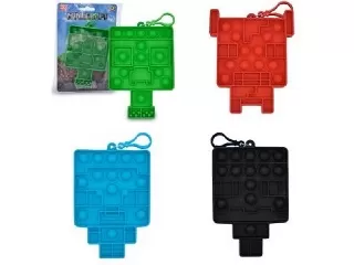 Minecraft Bubblerz mini Pop It figura, fekete
