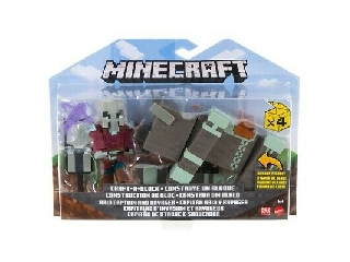 Minecraft Craft-a-Block duplacsomag Portyát vezető kapitány és Ravager bestia 
