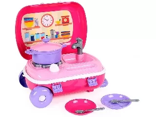 Minikonyha gurulós bőröndben