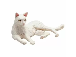 Mojo Cica fehér fekvő figura