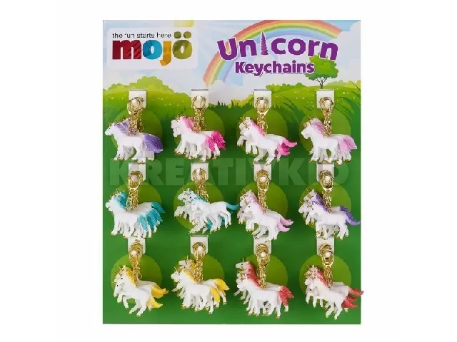 Mojo kulcstartó unikornis - többféle