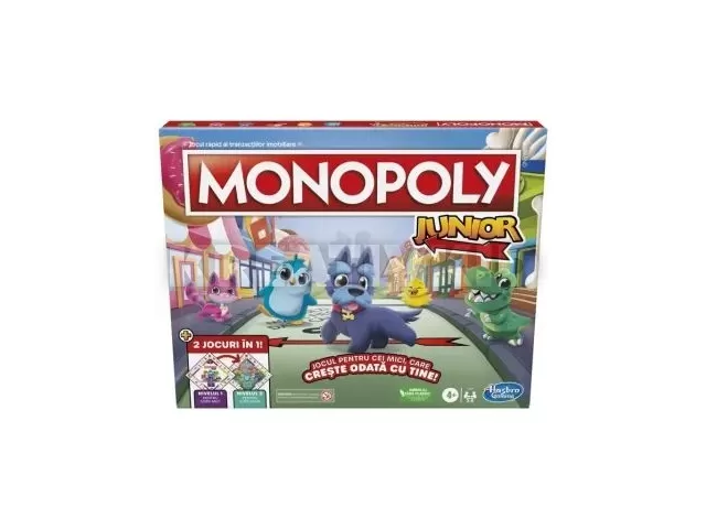 Monopoly Junior: 2 az 1-ben társasjáték - román nyelvű