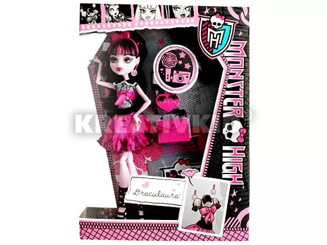 Monster High baba kiegészítőkkel Draculaura