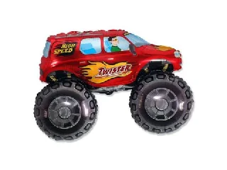Monster truck fólia lufi - 60 cm, piros