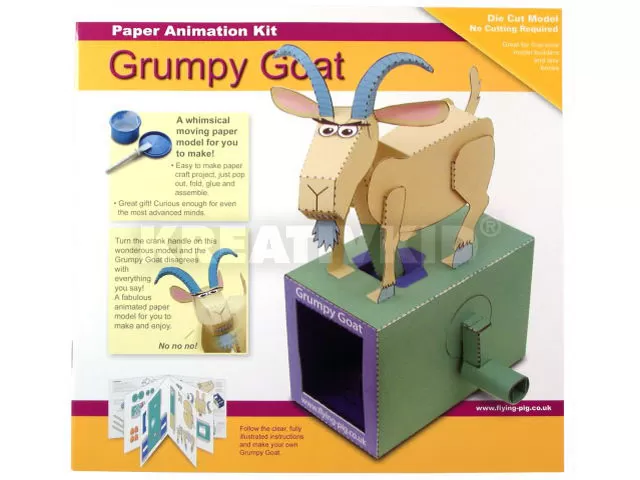 Mozgó papírjáték - Kecske