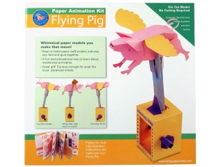 Mozgó papírjáték - Repülő malac