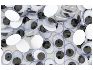 Mozgó szem,ovális 7x10 mm 10 db