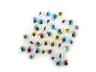 Mozgószem ragasztós  8 mm 24 darabos színes