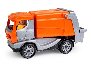 Műanyag kukásautó, 22 cm, sofőrrel