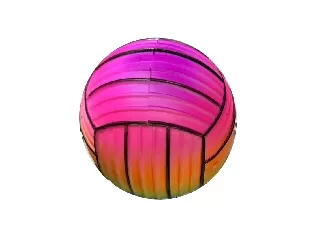 Műanyag szivárvány röplabda 50g 10 cm