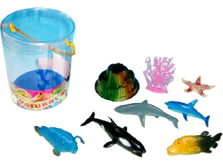 Műanyag tengeri állatok 8 darabos készlet