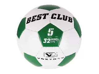 Műbőr focilabda zöld-fehér