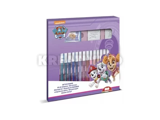 Multiprint: Mancs őrjárat nyomdakészlet 18 db filctollal - lila