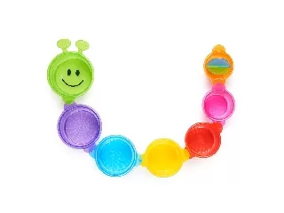 Munchkin fürdõjáték építhetõ Caterpillar Spillers 7db