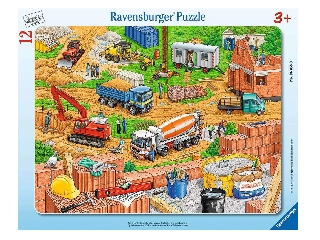Munka az építkezésben puzzle 12 db-os 