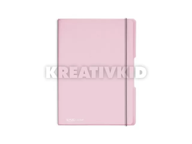 my.book flex A4 füzet 40 kockás + 40 vonalas lap Pastels rózsasz.