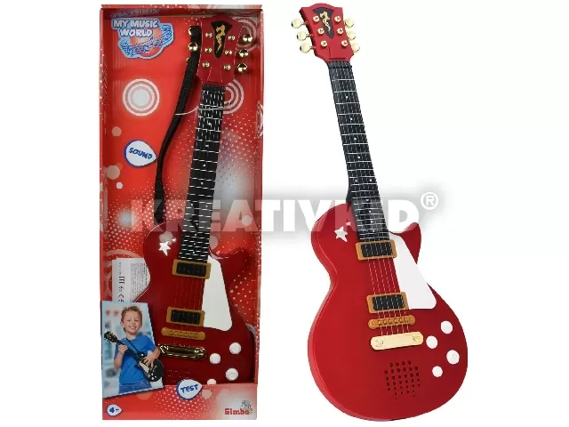 My Music World Rock Gitár - bordó