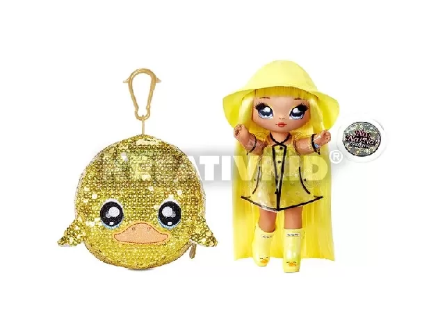Na! Na! Na! Surprise: Daria Duckie 2 az 1-ben Sparkly meglepetés divatbaba, pénztárcával - 1. széria