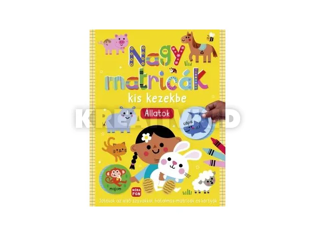 Nagy matricák kis kezekbe foglalkoztató - Állatok