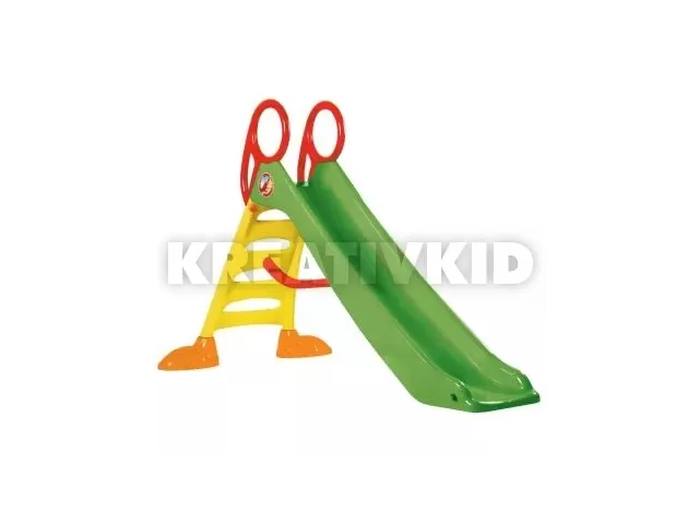 Nagy zöld csúszda 2 m-es csúszófelülettel