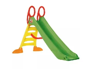 Nagy zöld csúszda vízcsatlakozóval, 2 m