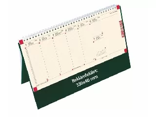 Naptár, asztali, álló, TOPTIMER, jegyzetblokkos, fekete