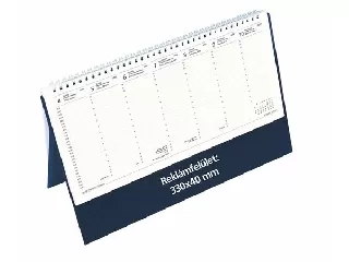 Naptár, asztali, álló, TOPTIMER, kék