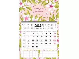 Naptár, fali, diák, 2024/2025 tanév, TOPTIMER, 