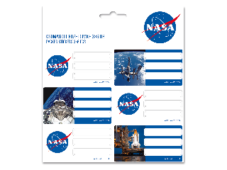 NASA csomagolt füzetcímke (3*6 db)