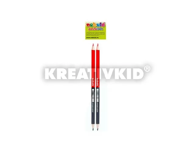 Nebulo - 2 db-os Háromszögletű postairón - piros-kék