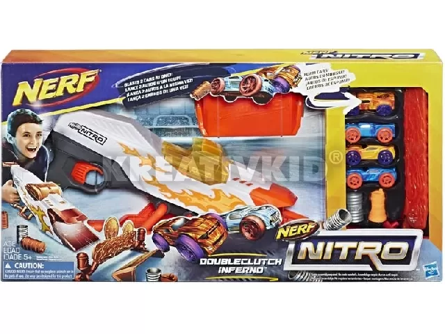 Nerf Nitro Doubleclutch Inferno autókilövő