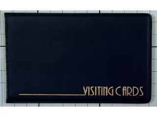 Névjegytartó, 24 db-os, PANTAPLAST, fekete