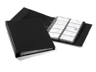 Névjegytartó, 400 db-os, gyűrűs, DURABLE