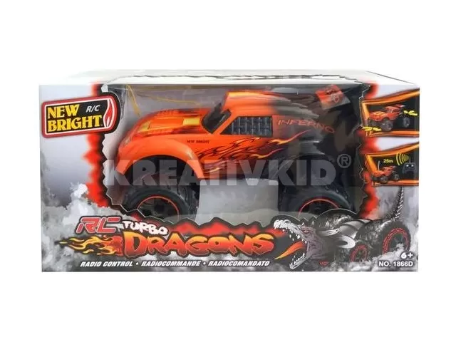 New Bright - Turbo Dragons távirányítós autó 1:18 RC F.F. - narancs