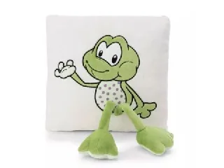 Nici Green: Fridolin béka párna, szögletes - 30 x 30 cm