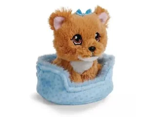 Nici Green: Yorkshire kutya plüssfigura kosárban - 12 cm