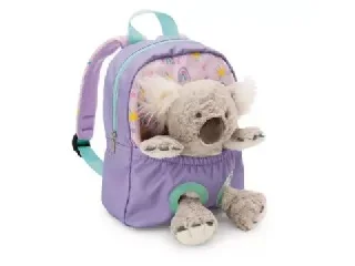 Nici: Hátizsák koala plüssel - lila, 25 cm