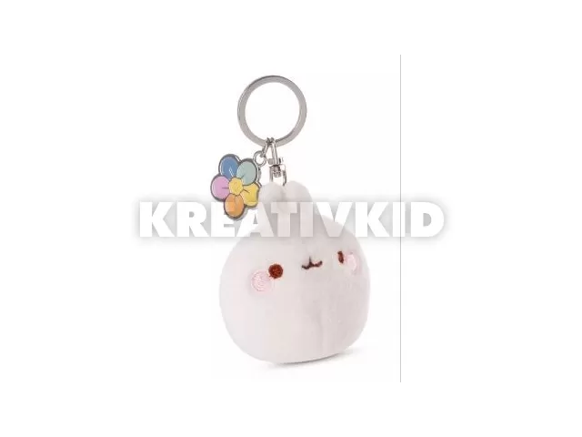 Nici: Molang, a nyuszi plüss kulcstartó - 6 cm