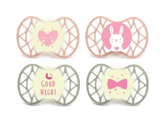 Nuvita Symmetric Air55 4db-os cumi szett 0+ - English Rose/Sage Green - 70654 szív, nyuszi, good ni