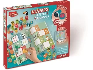 Nyomdázó készlet, foglalkoztató füzettel, MAPED CREATIV