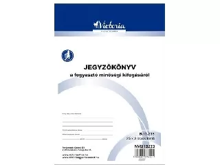 Nyomtatvány, jegyzőkönyv a fogyasztó minőségi kifogásáról, 25x3, A5, VICTORIA PAPER,