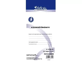 Nyomtatvány, kézbesítőkönyv, 100 lap, VICTORIA PAPER,