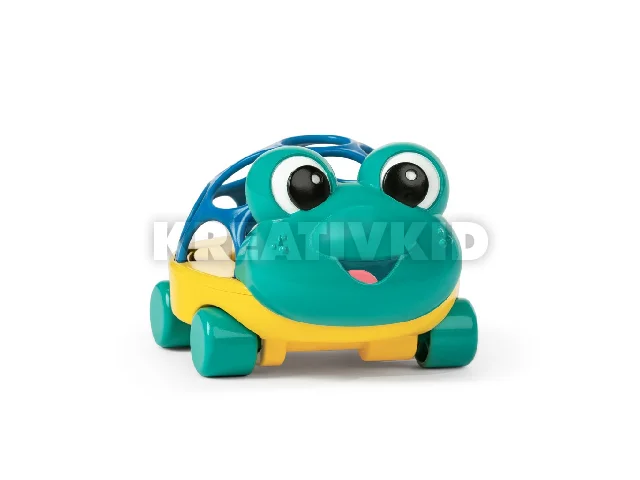 Oball Autó és csörgő, 2in1 Curious Car, teknős, Neptune™, 3 hó+