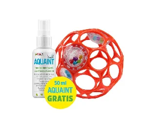 Oball Rattle Játék, 10 cm, orange, 0 hó+, + AJÁNDÉK Aquaint, 50ml