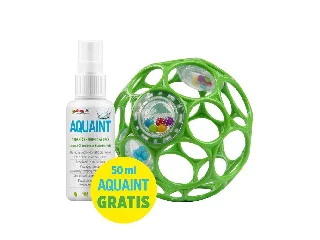Oball Rattle Játék, 10 cm, seafoam, 0 hó+, + AJÁNDÉK Aquaint, 50ml