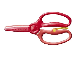 Olló, gyakorló, óvodai, FISKARS, piros