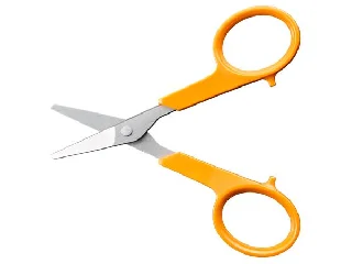 Olló, körömvágó, 10 cm, egyenes, FISKARS