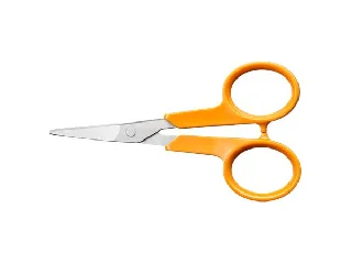 Olló, körömvágó, 10 cm, hajlított, FISKARS