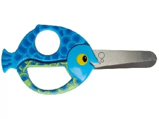 Olló, óvodai, 13 cm, FISKARS, halacska