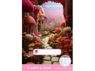 Olvasónapló, tűzött, A5, 32 lap, 4. osztály, ICO 